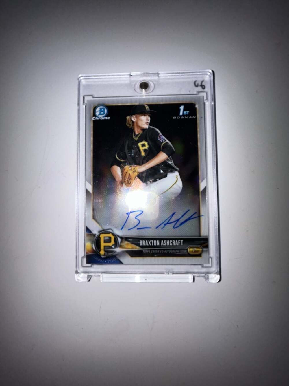 Topps 2018 Bowman Chrome Braxton Ashcraft Autograph Rookie Card